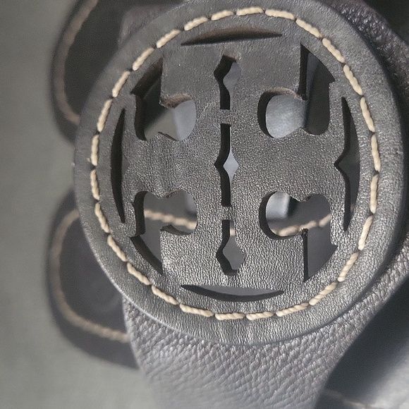 Tory Burch Black Leather Sandals - Picture 10 of 10
